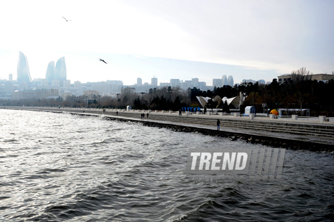 Bakı buxtası. Bakı, Azərbaycan, 06 fevral 2013