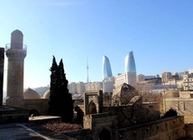 Прогулка по Ичери шехер. Баку, Азербайджан, 16 февраля 2013 г.