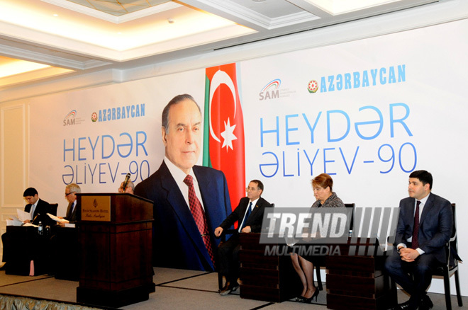 The conference on "National Leader Heydar Aliyev-90”. Baku, Azerbaijan, Feb.21, 2013