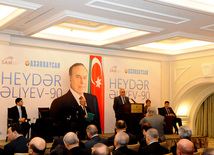 The conference on "National Leader Heydar Aliyev-90”. Baku, Azerbaijan, Feb.21, 2013