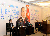 The conference on "National Leader Heydar Aliyev-90”. Baku, Azerbaijan, Feb.21, 2013