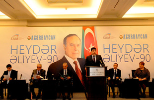 The conference on "National Leader Heydar Aliyev-90”. Baku, Azerbaijan, Feb.21, 2013