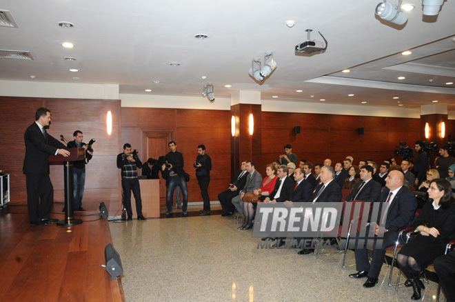 An event in Turkish Embassy in Baku in connection with 21st anniversary of Khojaly tragedy. Azerbaijan, Feb.22, 2013