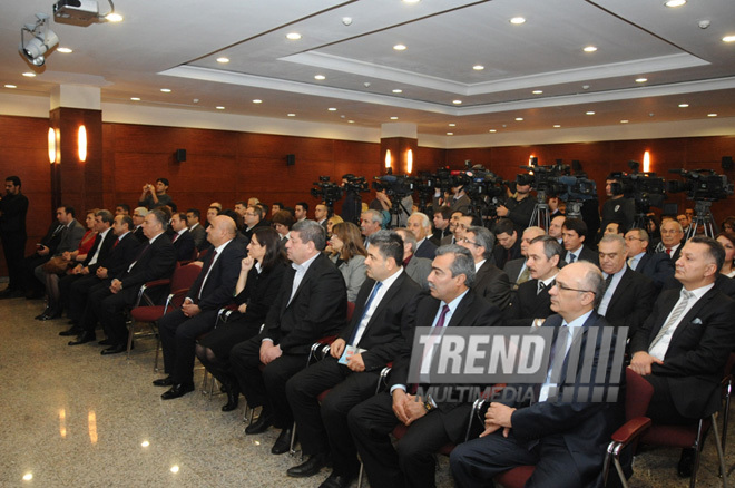 An event in Turkish Embassy in Baku in connection with 21st anniversary of Khojaly tragedy. Azerbaijan, Feb.22, 2013