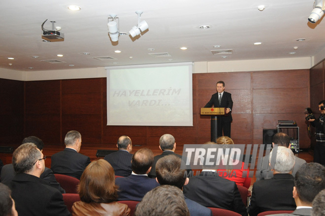 An event in Turkish Embassy in Baku in connection with 21st anniversary of Khojaly tragedy. Azerbaijan, Feb.22, 2013