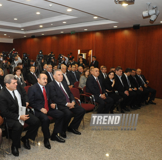 An event in Turkish Embassy in Baku in connection with 21st anniversary of Khojaly tragedy. Azerbaijan, Feb.22, 2013