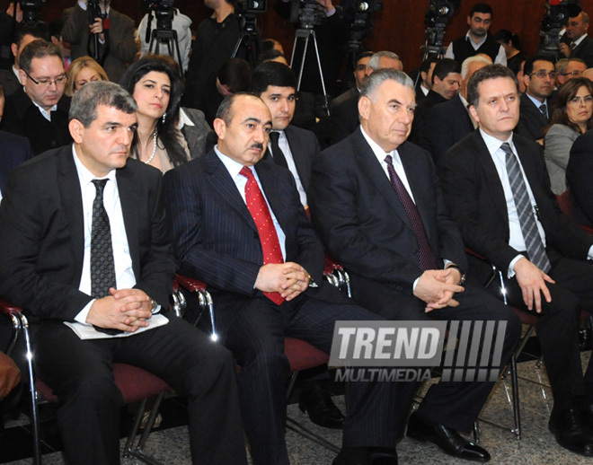 An event in Turkish Embassy in Baku in connection with 21st anniversary of Khojaly tragedy. Azerbaijan, Feb.22, 2013