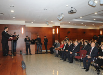 An event in Turkish Embassy in Baku in connection with 21st anniversary of Khojaly tragedy. Azerbaijan, Feb.22, 2013