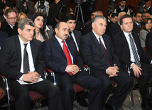 An event in Turkish Embassy in Baku in connection with 21st anniversary of Khojaly tragedy. Azerbaijan, Feb.22, 2013