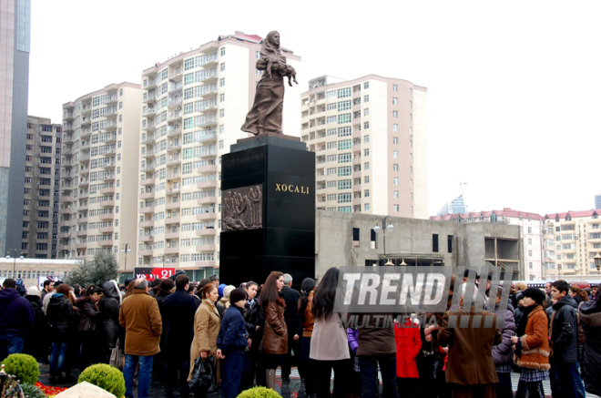 Azerbaijani public reveres memory of Khojaly genocide victims. Baku, Azerbaijan, Feb.26, 2013