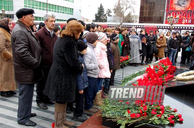 Azerbaijani public reveres memory of Khojaly genocide victims. Baku, Azerbaijan, Feb.26, 2013