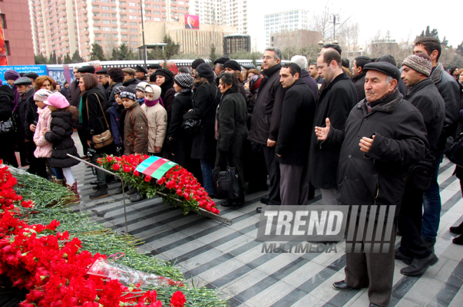 Azerbaijani public reveres memory of Khojaly genocide victims. Baku, Azerbaijan, Feb.26, 2013