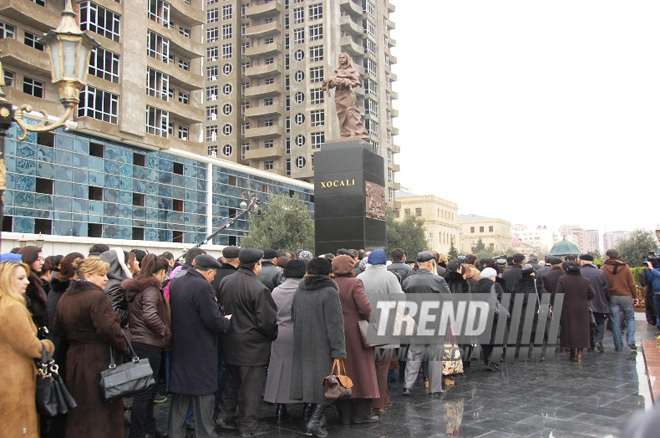 Azerbaijani public reveres memory of Khojaly genocide victims. Baku, Azerbaijan, Feb.26, 2013