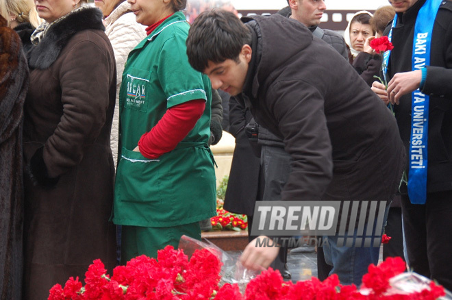 Azerbaijani public reveres memory of Khojaly genocide victims. Baku, Azerbaijan, Feb.26, 2013