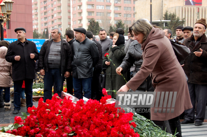 Azerbaijani public reveres memory of Khojaly genocide victims. Baku, Azerbaijan, Feb.26, 2013