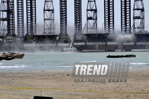 ‘Caspian-2013’ large-scale tactical exercises with participation of Emergency Situations Ministry’s forces. Baku, Azerbaijan, March 13, 2013 
