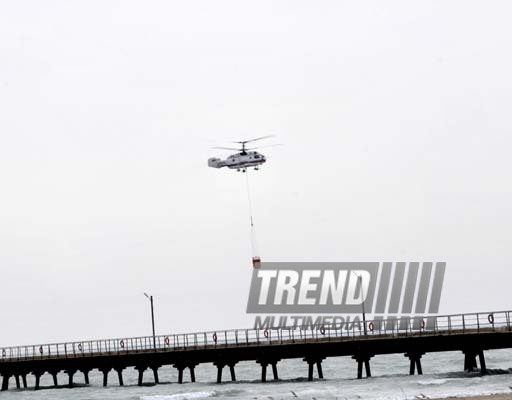 ‘Caspian-2013’ large-scale tactical exercises with participation of Emergency Situations Ministry’s forces. Baku, Azerbaijan, March 13, 2013 
