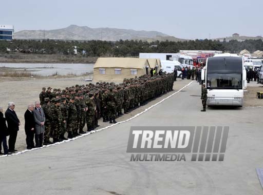 ‘Caspian-2013’ large-scale tactical exercises with participation of Emergency Situations Ministry’s forces. Baku, Azerbaijan, March 13, 2013 
