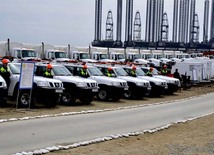 ‘Caspian-2013’ large-scale tactical exercises with participation of Emergency Situations Ministry’s forces. Baku, Azerbaijan, March 13, 2013 