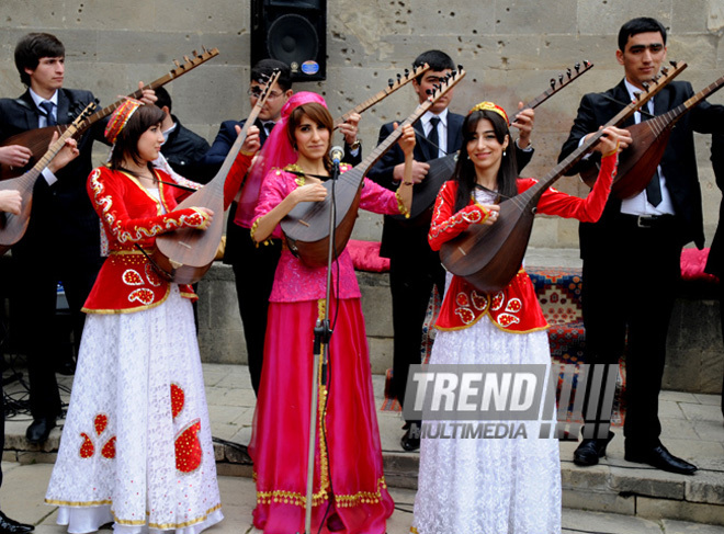 Novruz mood in Icherisheher. Baku, Azerbaijan, March 15, 2013