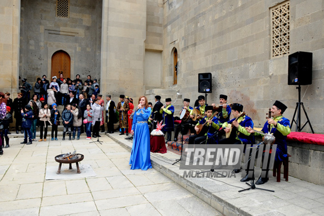 Novruz mood in Icherisheher. Baku, Azerbaijan, March 15, 2013