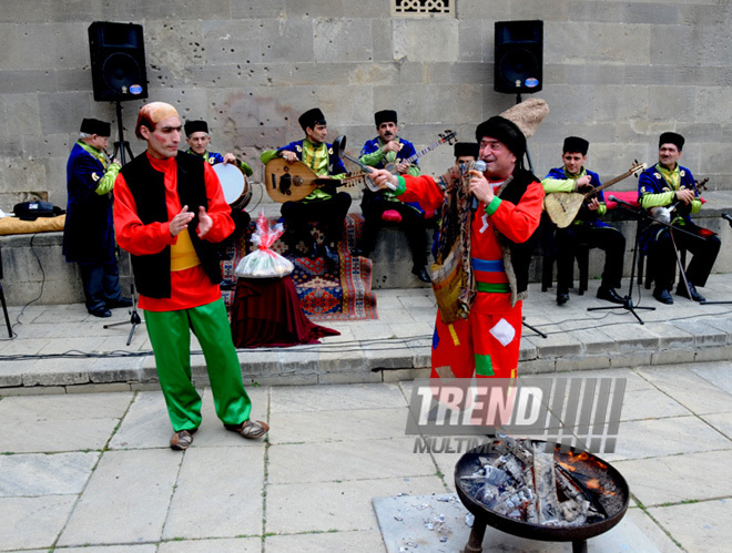 Novruz mood in Icherisheher. Baku, Azerbaijan, March 15, 2013