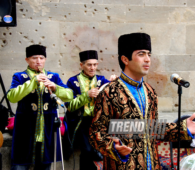 Novruz mood in Icherisheher. Baku, Azerbaijan, March 15, 2013