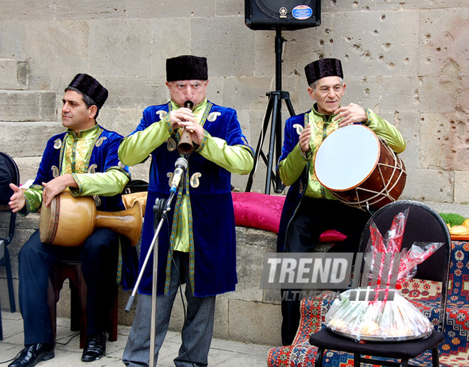 Novruz mood in Icherisheher. Baku, Azerbaijan, March 15, 2013