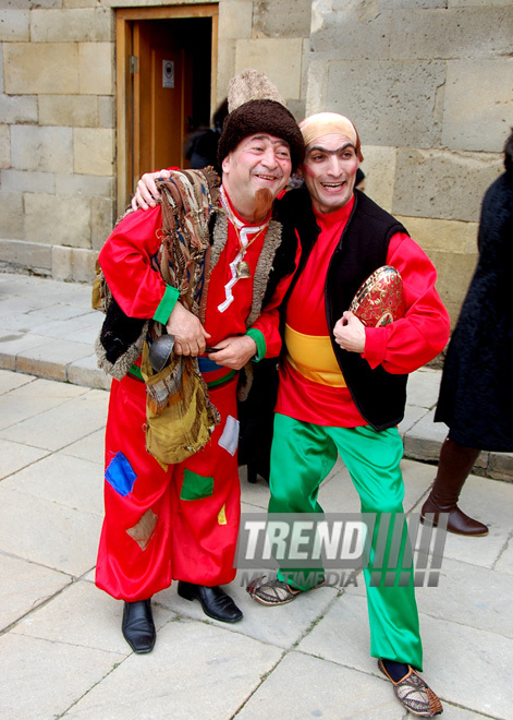 Novruz mood in Icherisheher. Baku, Azerbaijan, March 15, 2013