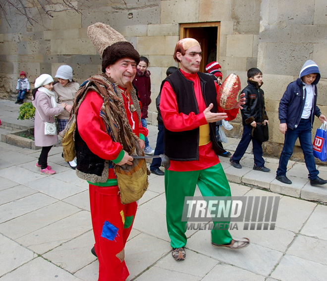 Novruz mood in Icherisheher. Baku, Azerbaijan, March 15, 2013