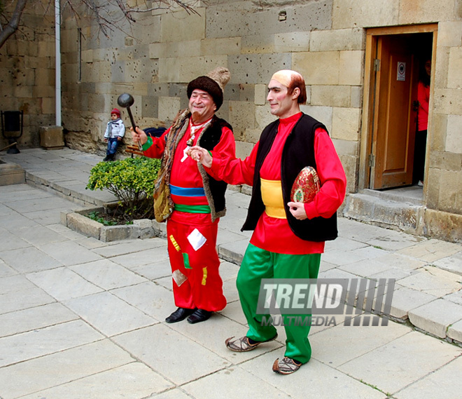 Novruz mood in Icherisheher. Baku, Azerbaijan, March 15, 2013