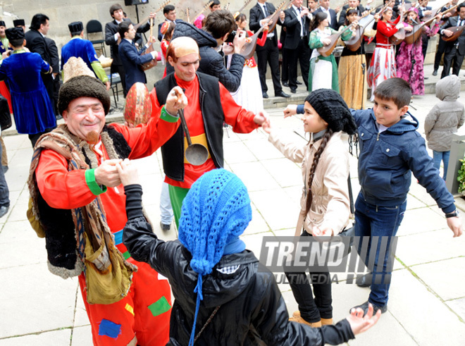 Novruz mood in Icherisheher. Baku, Azerbaijan, March 15, 2013