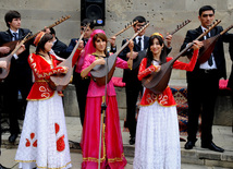 Novruz mood in Icherisheher. Baku, Azerbaijan, March 15, 2013