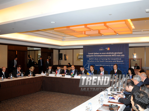 Conference entitled “NATO's role in framing the geopolitical situation in the South Caucasus and beyond”. Baku, Azerbaijan, Apr.04, 2013
