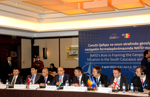 Conference entitled “NATO's role in framing the geopolitical situation in the South Caucasus and beyond”. Baku, Azerbaijan, Apr.04, 2013