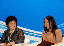 Azerbaijan has always been famous for its hospitality, and historically located at the crossroads of East and West, Azerbaijan unites different cultures, traditions and civilizations - Vice-President of the Heydar Aliyev Foundation, Chairperson of MGIMO Graduates Association in Azerbaijan Leyla Aliyeva. Baku, Azerbaijan, Apr.12, 2013