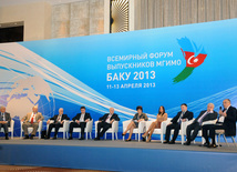 The first World Forum of MGIMO Alumni is being held in Azerbaijan. Baku, Azerbaijan, Apr.12, 2013