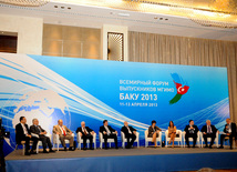 The first World Forum of MGIMO Alumni is being held in Azerbaijan. Baku, Azerbaijan, Apr.12, 2013