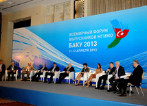 The first World Forum of MGIMO Alumni is being held in Azerbaijan. Baku, Azerbaijan, Apr.12, 2013