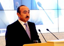 Head of Azerbaijani Presidential Administration Social and Political Department Ali Hasanov. Baku, Azerbaijan, Apr.16, 2013