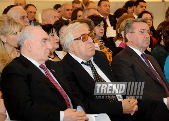 A presentation of the six-volume work of publicist-writer, Milli Majlis deputy Elmira Akhundova “Heydar Aliyev. Personality and Epoch”. Baku, Azerbaijan, Apr.18, 2013 