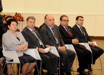 A presentation of the six-volume work of publicist-writer, Milli Majlis deputy Elmira Akhundova “Heydar Aliyev. Personality and Epoch”. Baku, Azerbaijan, Apr.18, 2013 