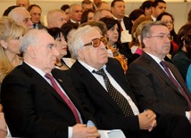 A presentation of the six-volume work of publicist-writer, Milli Majlis deputy Elmira Akhundova “Heydar Aliyev. Personality and Epoch”. Baku, Azerbaijan, Apr.18, 2013 