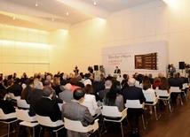 A presentation of the six-volume work of publicist-writer, Milli Majlis deputy Elmira Akhundova “Heydar Aliyev. Personality and Epoch”. Baku, Azerbaijan, Apr.18, 2013 