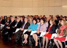 A presentation of the six-volume work of publicist-writer, Milli Majlis deputy Elmira Akhundova “Heydar Aliyev. Personality and Epoch”. Baku, Azerbaijan, Apr.18, 2013 