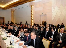 Presentation of the book "Heydar Aliyev's scientific heritage". Baku, Azerbaijan, Apr.24, 2013