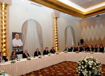 Presentation of the book "Heydar Aliyev's scientific heritage". Baku, Azerbaijan, Apr.24, 2013