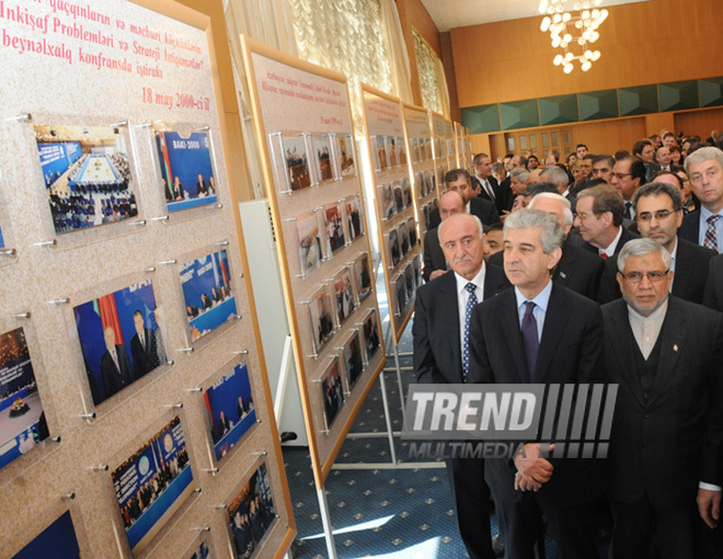 The conference entitled "Azerbaijan's national leader Heydar Aliyev's policy related to the Armenian-Azerbaijani Nagorno-Karabakh conflict, care for refugees and IDPs, and the role of Azerbaijan's government and international humanitarian organizations in solving their soicial problems". Baku, Azerbaijan, Apr.26, 2013