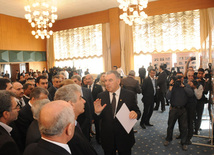 The conference entitled "Azerbaijan's national leader Heydar Aliyev's policy related to the Armenian-Azerbaijani Nagorno-Karabakh conflict, care for refugees and IDPs, and the role of Azerbaijan's government and international humanitarian organizations in solving their soicial problems". Baku, Azerbaijan, Apr.26, 2013