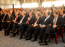 The conference entitled "Azerbaijan's national leader Heydar Aliyev's policy related to the Armenian-Azerbaijani Nagorno-Karabakh conflict, care for refugees and IDPs, and the role of Azerbaijan's government and international humanitarian organizations in solving their soicial problems". Baku, Azerbaijan, Apr.26, 2013